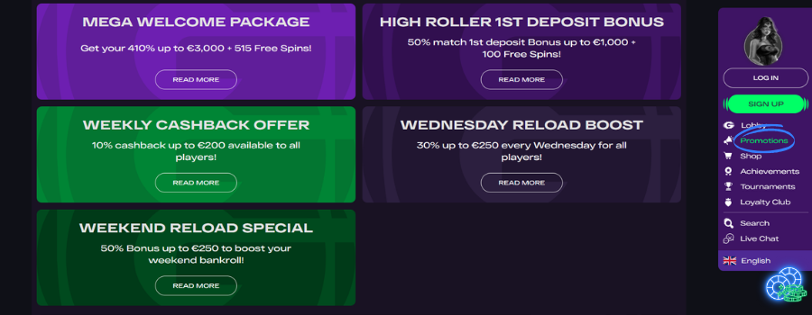 GlitchSpin Casino bonus