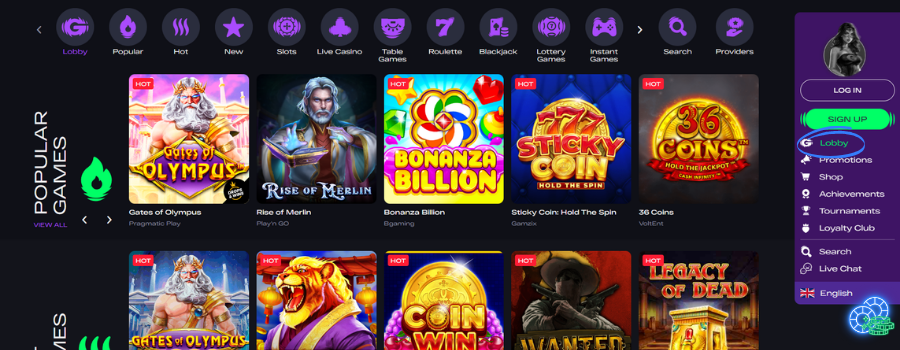GlitchSpin Casino slot