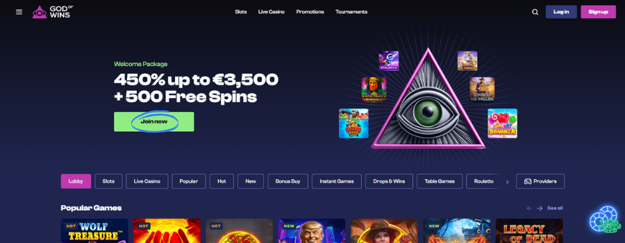 God of Wins casino