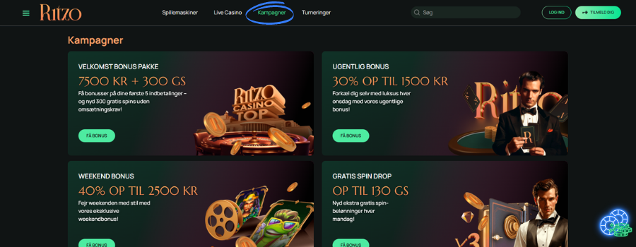 Ritzo casino bonus