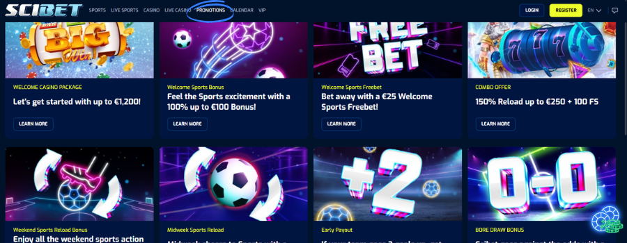 Scibet Casino bonus