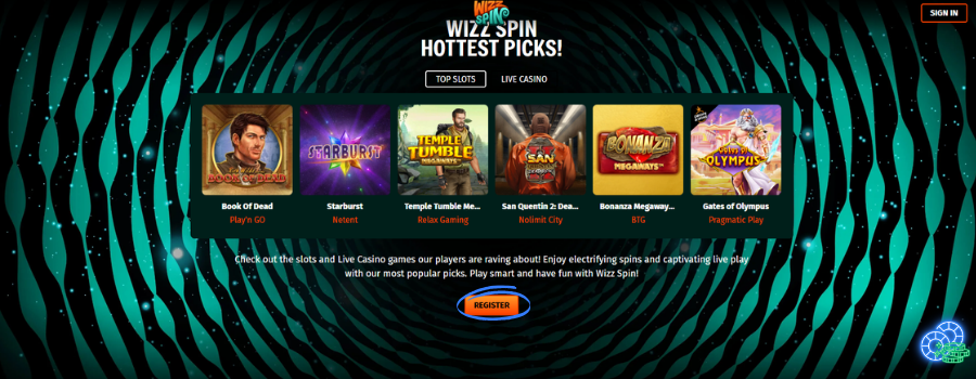 Wizzspin Casino slot